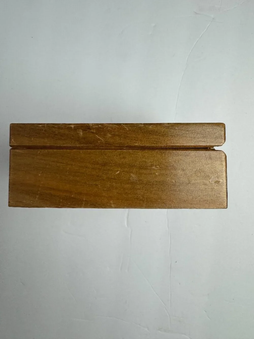 Vintage Chinese Wooden Jewelry Trinket Box White Goose Red Polygonum